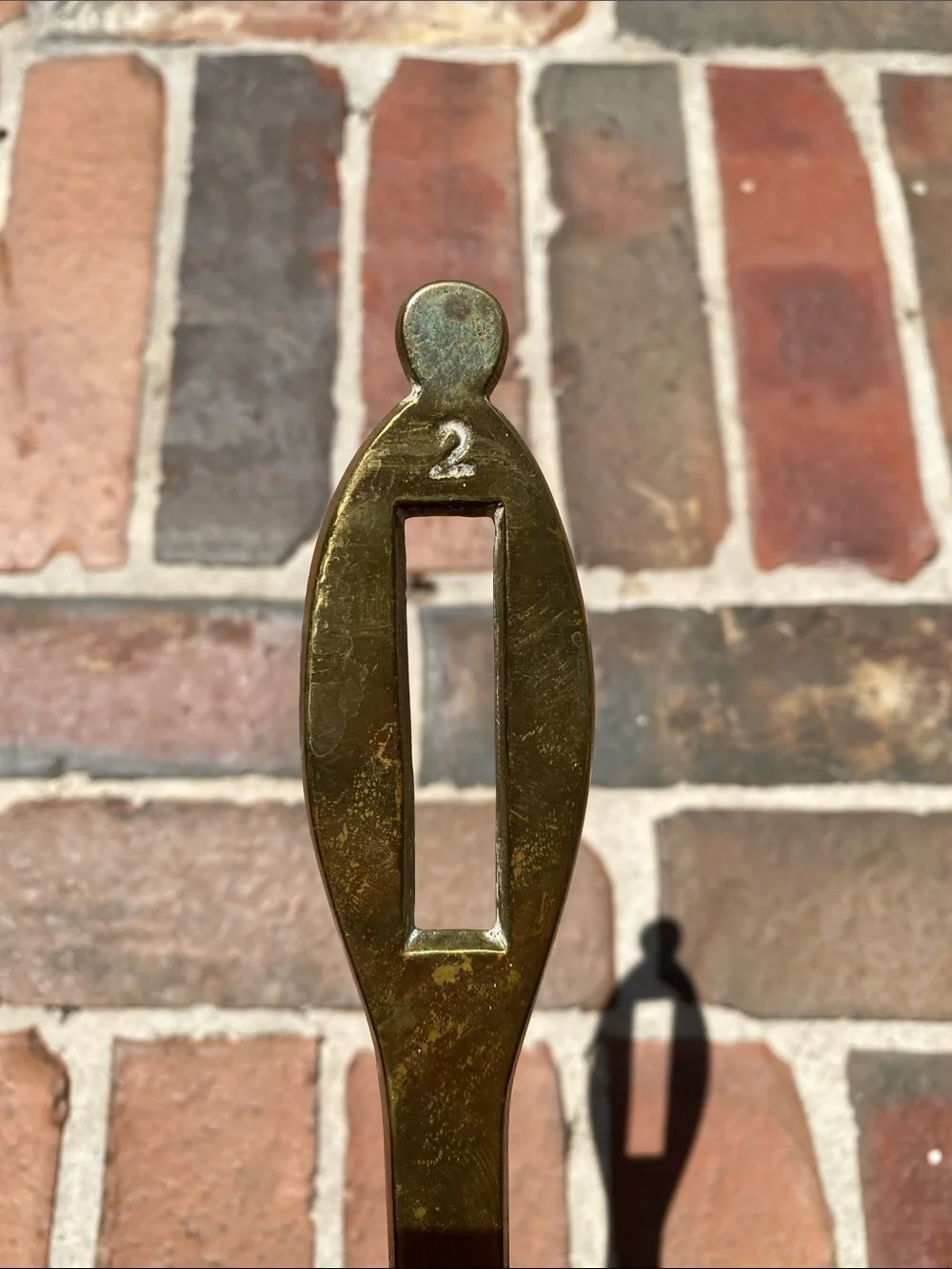 Vintage polished brass